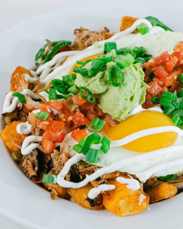 🔔 Loco Hash will finally be making its way to our new main menu starting July 24th! This fan favorite includes crispy carnitas, queso, sautéed onions, bell peppers, jalapeños, eggs, avocado, sour cream, green onions and pico de gallo on top of skillet potatoes.  
Can’t get enough of our carnitas? Starting next Wednesday, you’ll be able to enjoy carnitas topping on any of our Omelets, Quesadillas, Mexico City Chilaquiles, Breakfast Burritos and more! Stay tuned for our new menu launch next week to see what else is hatching at Wild Eggs.

#StayWild