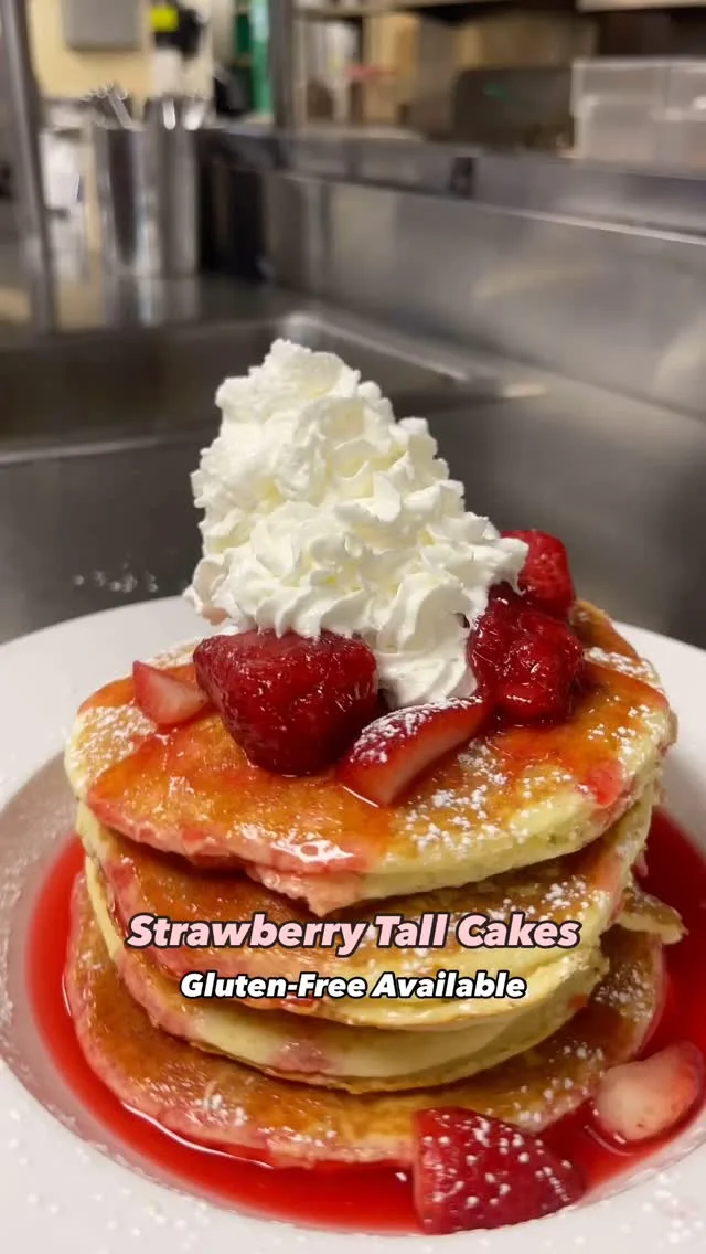 Love is sweet, just like our Gluten-Free Strawberry Tall Cakes! 🍓🥞 Celebrate Valentine’s & Galentine’s Week with fluffy buttermilk pancakes topped with fresh strawberries, powdered sugar, and whipped cream. Ask for gluten-free upon request!

Plus, sip on love with our $5 drink special – Love at First Sip, available now through Sunday, Feb 16! 💕

Please note: While we offer gluten-free options, our ingredients may come into contact with or be produced in facilities that handle other allergens. For full details, visit our website. If you have any dietary needs, please notify your server.

#WildEggs #ValentinesDay #GalentinesDay